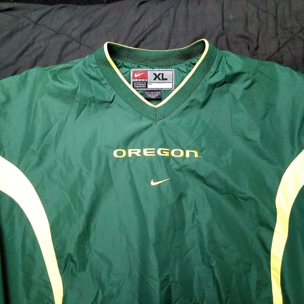 Vintage Nike Mid Swoosh Oregon Ducks Pullover Windbreaker Jacket Travis Scott